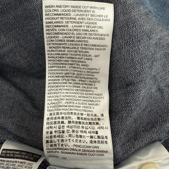 Levi’s Chambray Two-Tone Denim Shirt Men’s XXL Western Casual - Picture 7 of 8